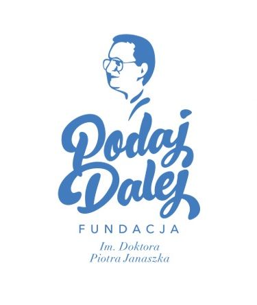 Fundacja im. Doktora Piotra Janaszka PODAJ DALEJ - logotyp/zdjęcie