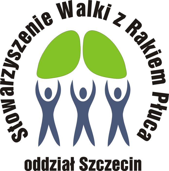 Stowarzyszenie Walki z Rakiem Płuca Oddział Szczecin - logotyp/zdjęcie
