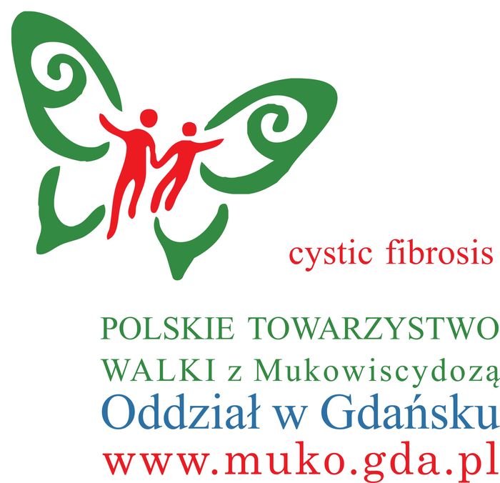Polskie Towarzystwo Walki z Mukowiscydozą Oddział w Gdańsku - logotyp/zdjęcie