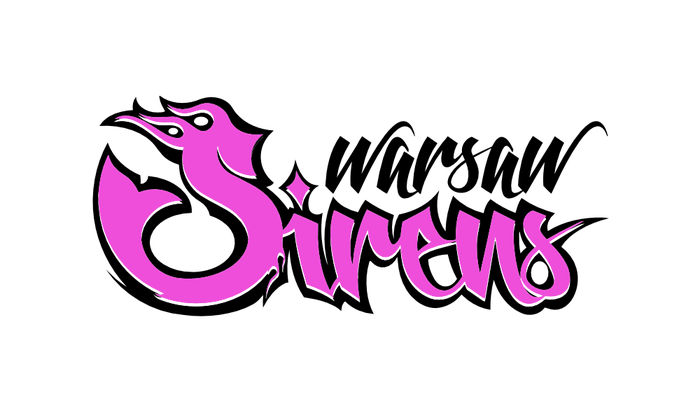 STOWARZYSZENIE KOBIECEJ DRUŻYNY FUTBOLU AMERYKAŃSKIEGO - KLUB SPORTOWY WARSAW SIRENS - logotyp/zdjęcie