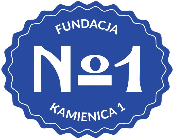 „KAMIENICA 1 – FUNDACJA NA RZECZ ROZWOJU SZTUKI I PROMOCJI ZDROWIA” - logotyp/zdjęcie