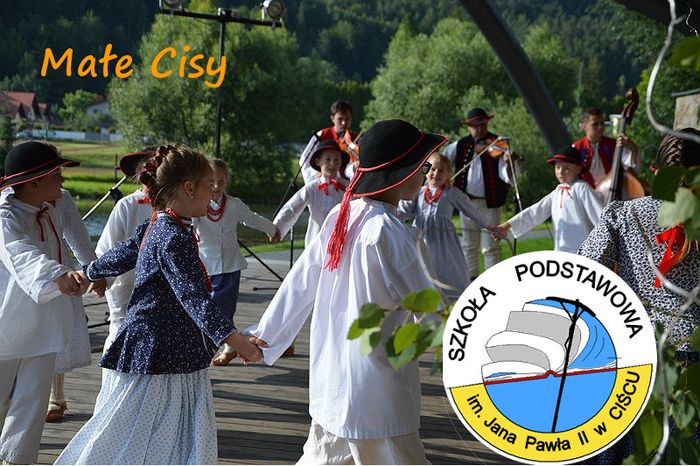 "Małe Cisy" przy Szkole Podstawowej w Ciścu - logotyp/zdjęcie