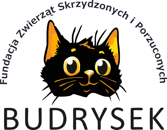 Fundacja Zwierząt Skrzywdzonych i Porzuconych BUDRYSEK - logotyp/zdjęcie