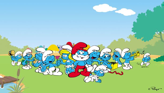 Miejskie Przedszkole Integracyjne "Smerfowa Kraina" - logotyp/zdjęcie