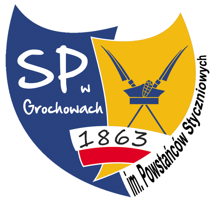 Szkoła Podstawowa im. Powstańców Styczniowych w Grochowach - logotyp/zdjęcie