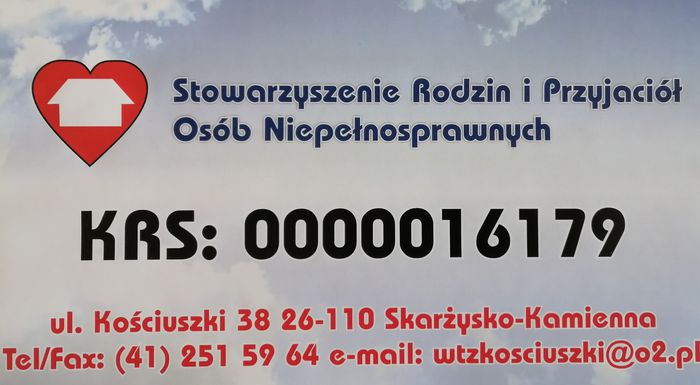 Stowarzyszenie Rodzin i Przyjaciół Osób Niepełnosprawnych w Skarżysku-Kamiennej - logotyp/zdjęcie