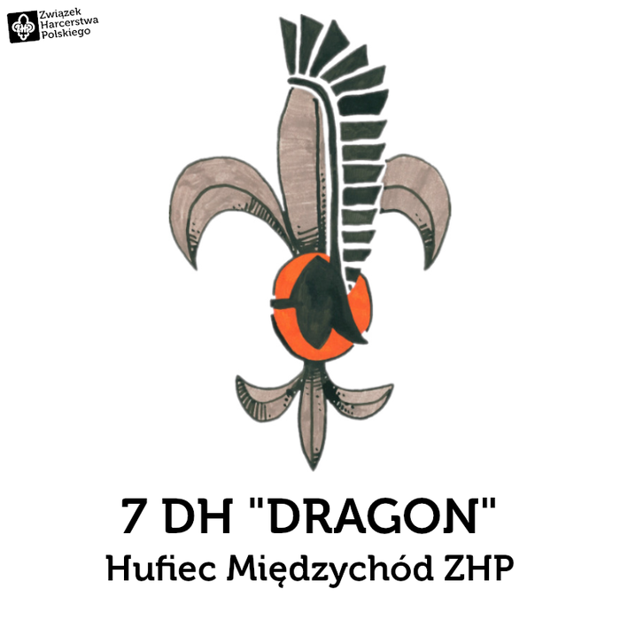 7 Drużyna Harcerska "DRAGON" im. 1. Dywizji Pancernej - logotyp/zdjęcie